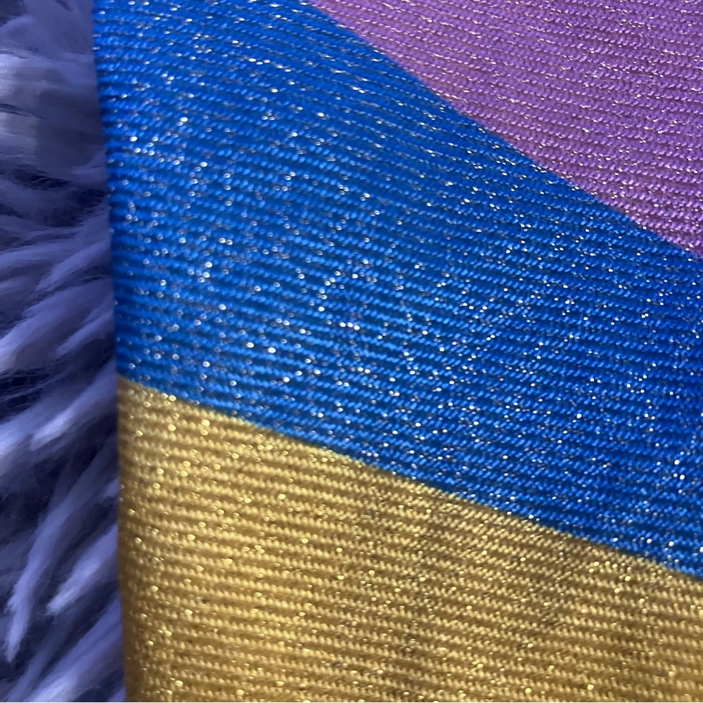 Scotch & Soda - X SMALL- Metallic one piece swimsuit Multi Color Stripe Sparkly - Picture 10 of 12